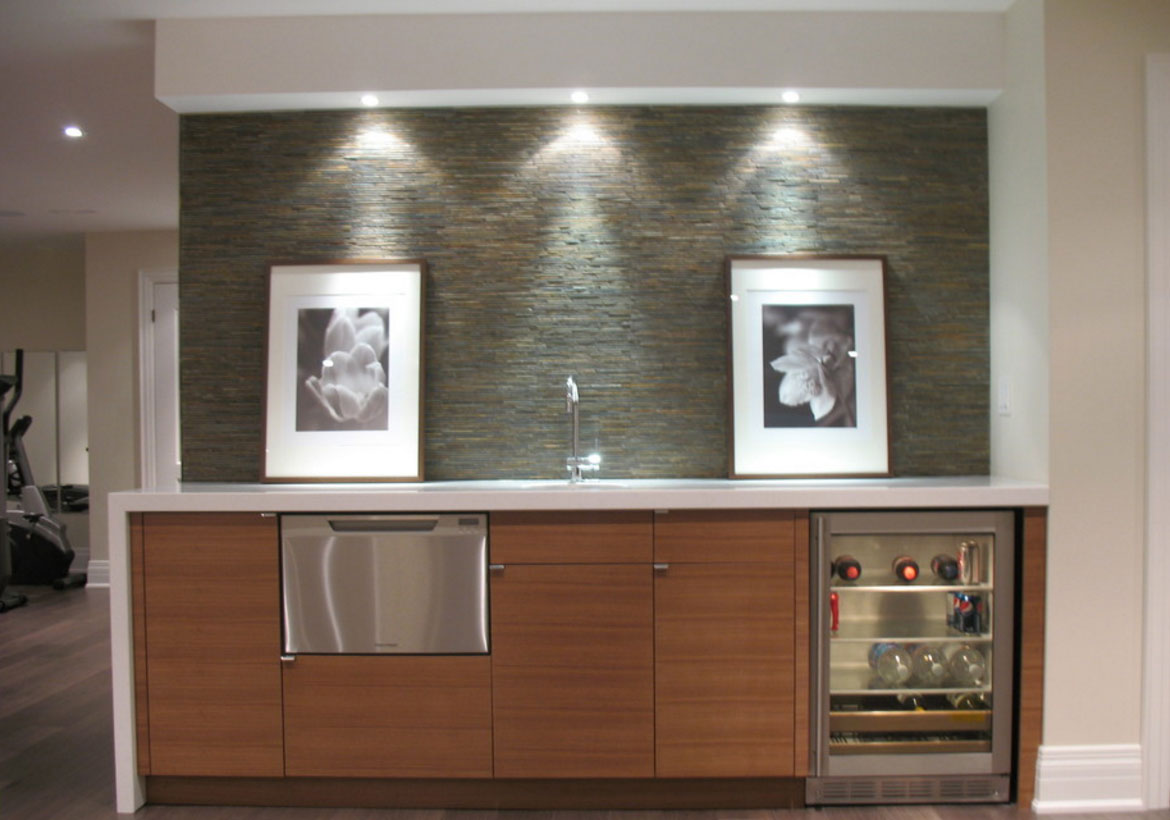 Mod Cabinetry for Basement Kitchenette, basement kitchenette