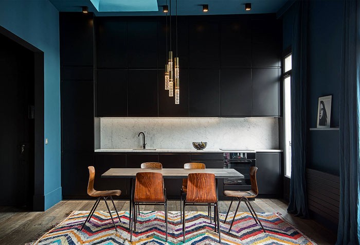 Mod Cabinetry for Black Kitchen Cabinets, black kitchen cabinets, black and white kitchen cabinets, small kitchen black kitchen cabinets, modern black kitchen cabinets