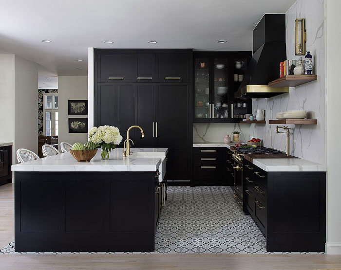 Mod Cabinetry for Black Kitchen Cabinets, black kitchen cabinets, black and white kitchen cabinets, small kitchen black kitchen cabinets, modern black kitchen cabinets