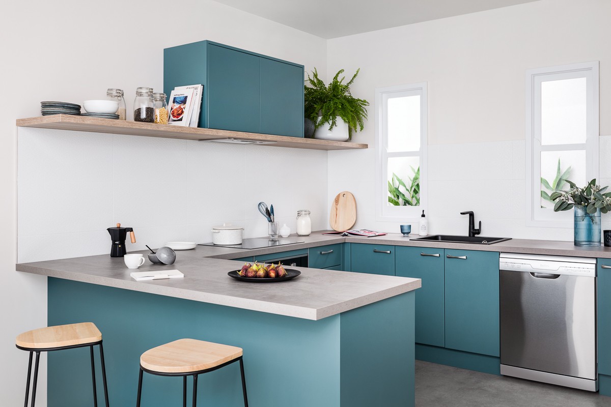 Mod Cabinetry for Blue Kitchen Cabinets, blue kitchen cabinets, light blue kitchen cabinets, dark blue kitchen cabinets, modern blue kitchen cabinets