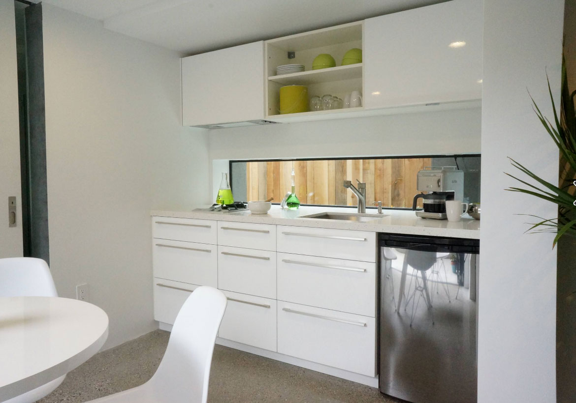 Mod Cabinetry for Kitchenette, kitchenette