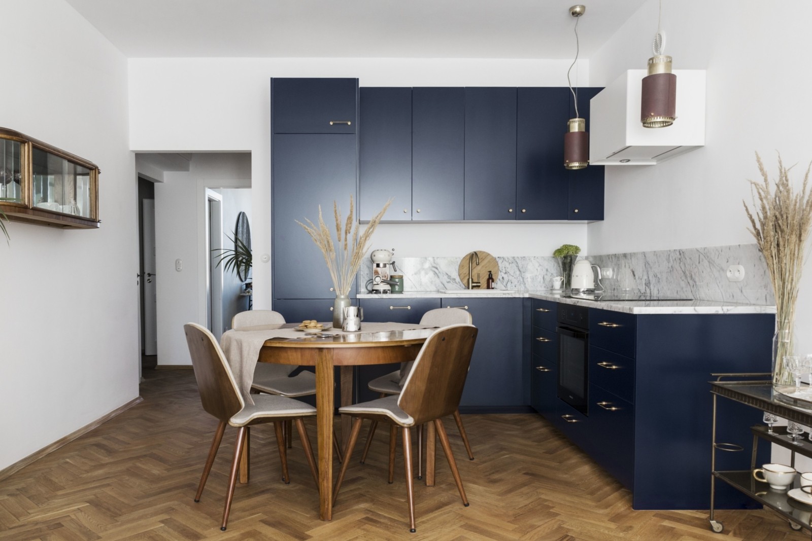 Mod Cabinetry for Navy Blue Kitchen Cabinets