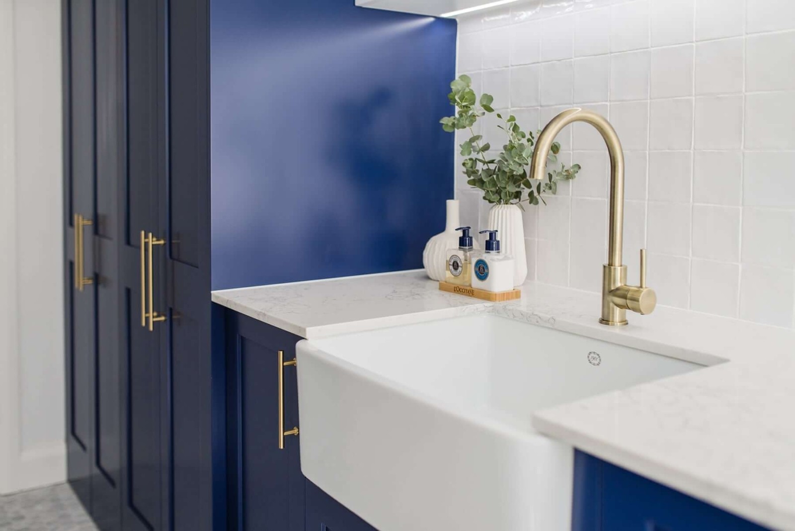 Mod Cabinetry for Navy Blue Kitchen Cabinets