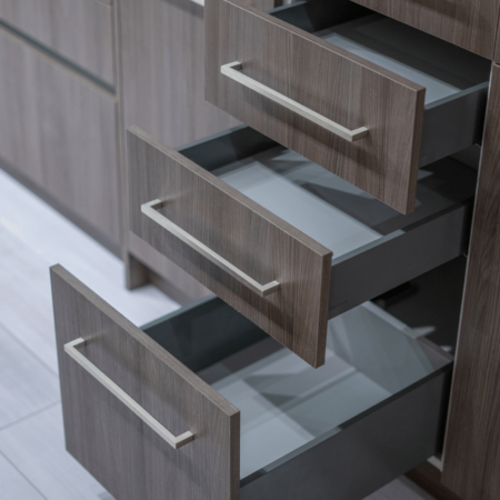 Modern Kitchen Cabinetry Euro pantry Evolution three drawer