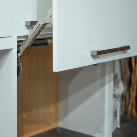 Modern Kitchen Cabinetry Naturals appliance garage