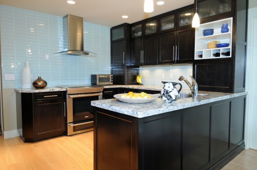 Mod Cabinetry for Black Kitchen Cabinets, black kitchen cabinets, black and white kitchen cabinets, small kitchen black kitchen cabinets, modern black kitchen cabinets