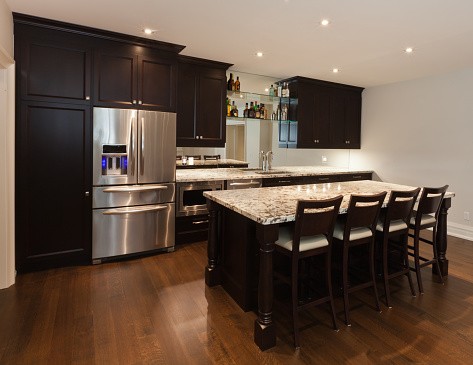 Mod Cabinetry for Black Kitchen Cabinets, black kitchen cabinets, black and white kitchen cabinets, small kitchen black kitchen cabinets, modern black kitchen cabinets