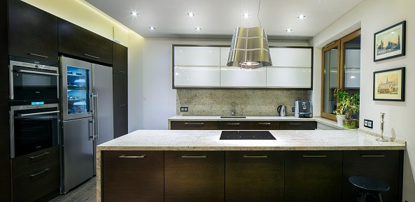 Mod Cabinetry for Black Kitchen Cabinets, black kitchen cabinets, black and white kitchen cabinets, small kitchen black kitchen cabinets, modern black kitchen cabinets