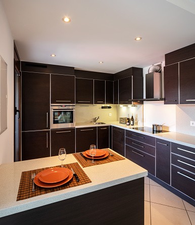 Mod Cabinetry for Black Kitchen Cabinets, black kitchen cabinets, black and white kitchen cabinets, small kitchen black kitchen cabinets, modern black kitchen cabinets