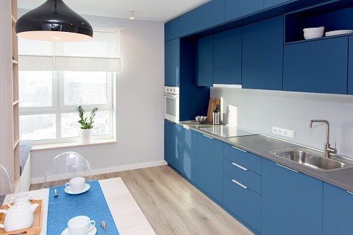 Mod Cabinetry for Blue Kitchen Cabinets, blue kitchen cabinets, light blue kitchen cabinets, dark blue kitchen cabinets, modern blue kitchen cabinets