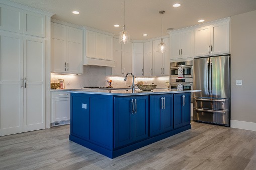 Mod Cabinetry for Blue Kitchen Cabinets, blue kitchen cabinets, light blue kitchen cabinets, dark blue kitchen cabinets, modern blue kitchen cabinets