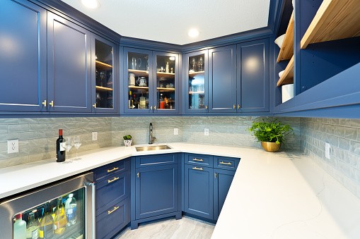 Mod Cabinetry for Blue Kitchen Cabinets, blue kitchen cabinets, light blue kitchen cabinets, dark blue kitchen cabinets, modern blue kitchen cabinets