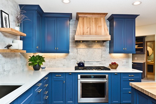 Mod Cabinetry for Blue Kitchen Cabinets, blue kitchen cabinets, light blue kitchen cabinets, dark blue kitchen cabinets, modern blue kitchen cabinets