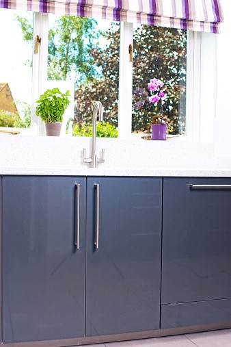 Mod Cabinetry for Navy Blue Kitchen Cabinets