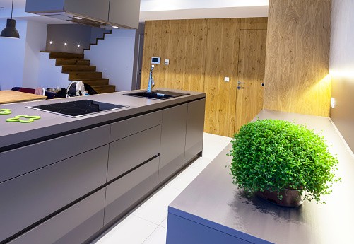 Mod Cabinetry for Navy Blue Kitchen Cabinets