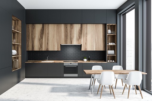 Mod Cabinetry for Natural Wood Kitchen Cabinets