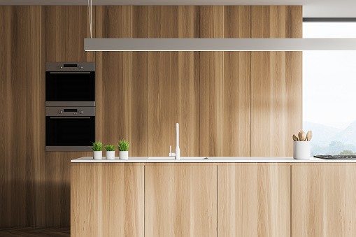 Mod Cabinetry for Natural Wood Kitchen Cabinets