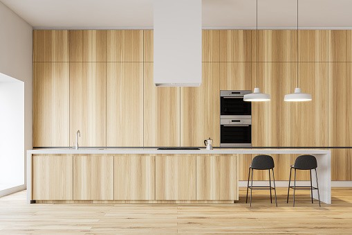 Mod Cabinetry for Natural Wood Kitchen Cabinets