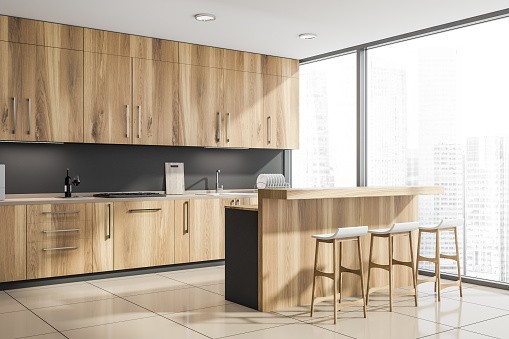 Mod Cabinetry for Natural Wood Kitchen Cabinets