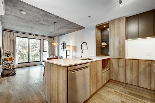 Mod Cabinetry for Natural Wood Kitchen Cabinets