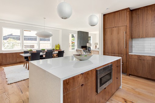 Mod Cabinetry for Natural Wood Kitchen Cabinets