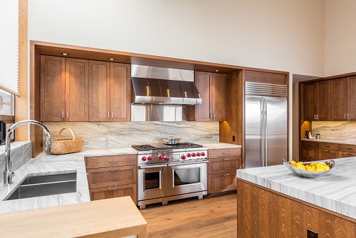 Mod Cabinetry for Natural Wood Kitchen Cabinets